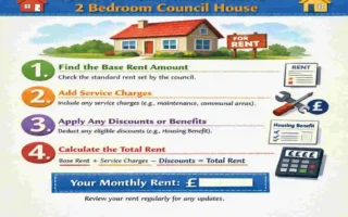 how much is rent for a 2 bedroom council house
