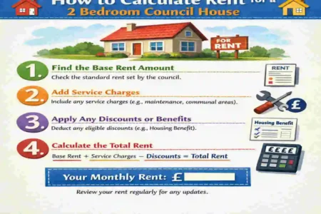 how much is rent for a 2 bedroom council house