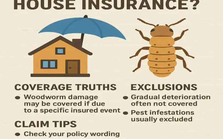 Is Woodworm Covered by House Insurance? Coverage Truths, Exclusions & Claim Tips