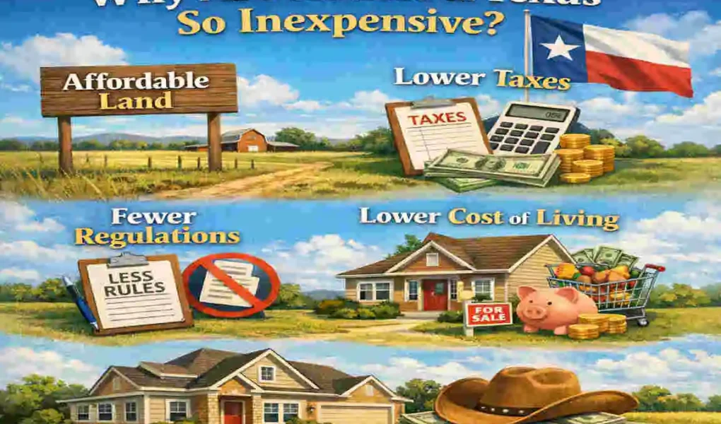 why are houses in texas so cheap