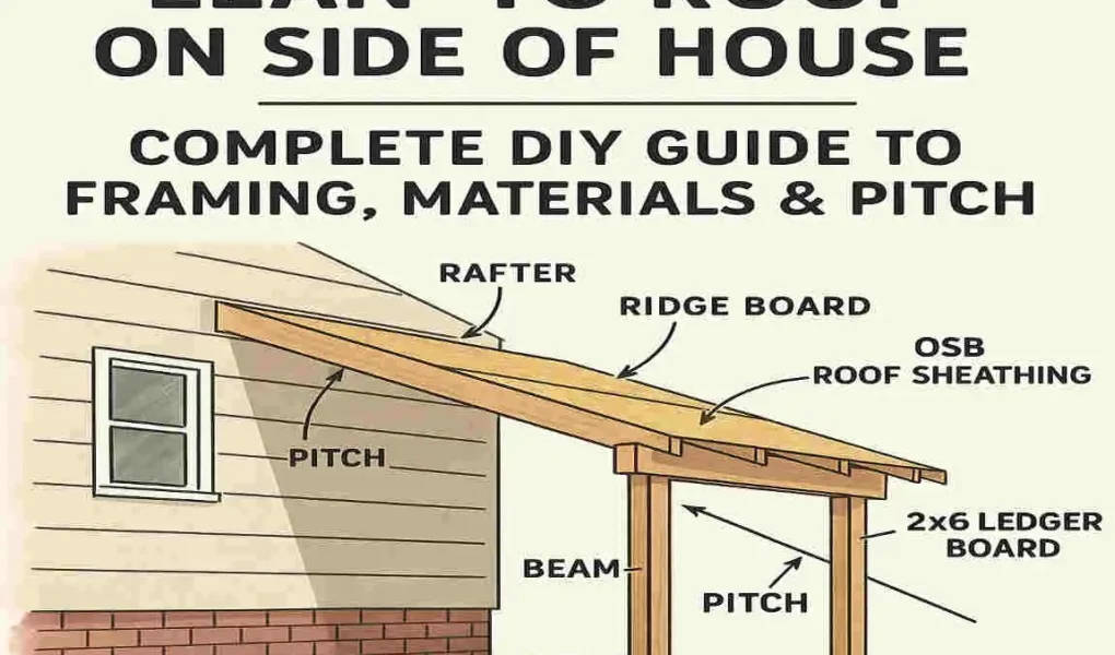 How to Build a Lean-To Roof on Side of House: Complete DIY Guide to Framing, Materials & Pitch