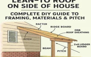 How to Build a Lean-To Roof on Side of House: Complete DIY Guide to Framing, Materials & Pitch
