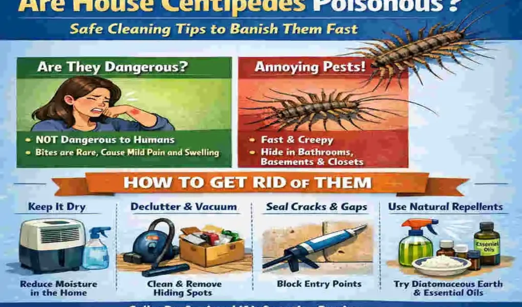 Are House Centipedes Poisonous? Safe Cleaning Tips to Banish Them Fast