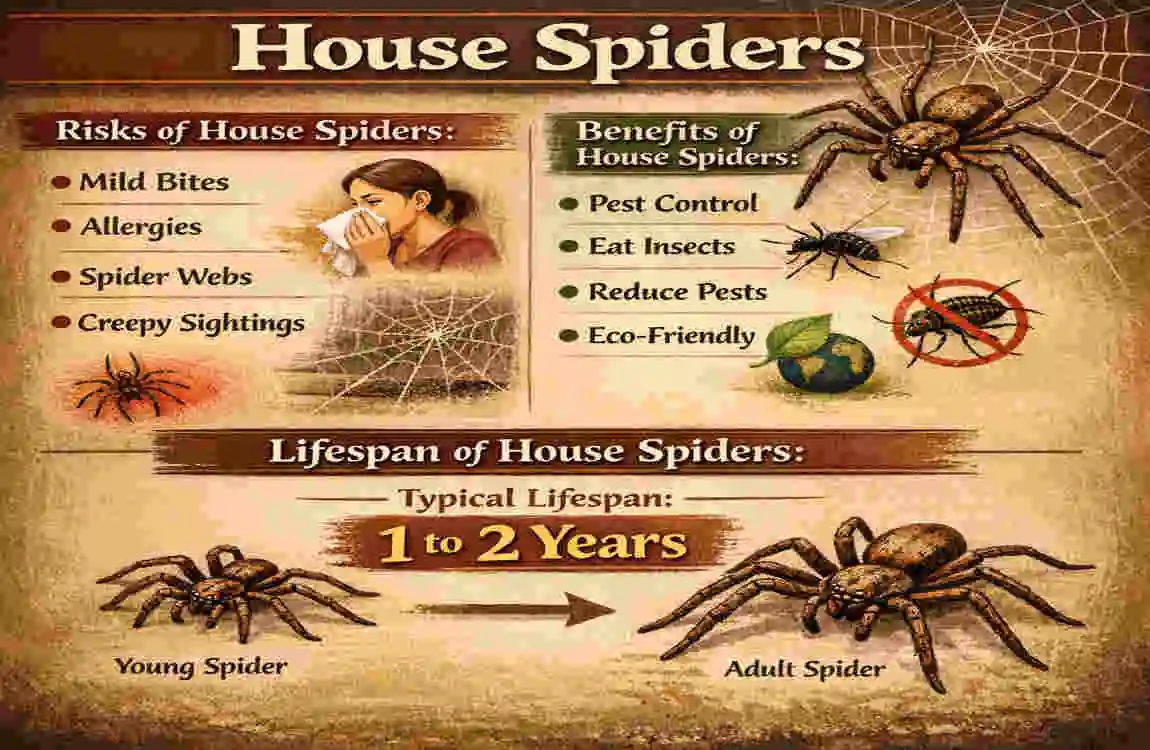 how long do house spiders live
