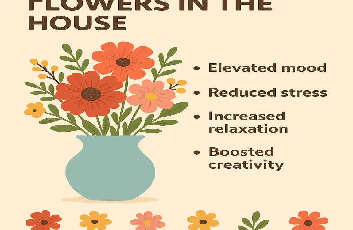 what are the benefits of having flowers in the house