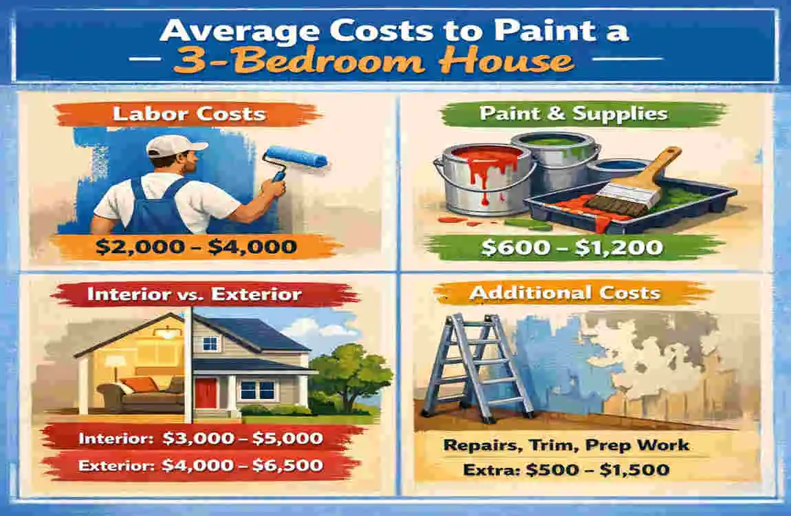 How Much to Paint a 3-Bedroom House Inside UK: Costs, Quotes & Savings Tips