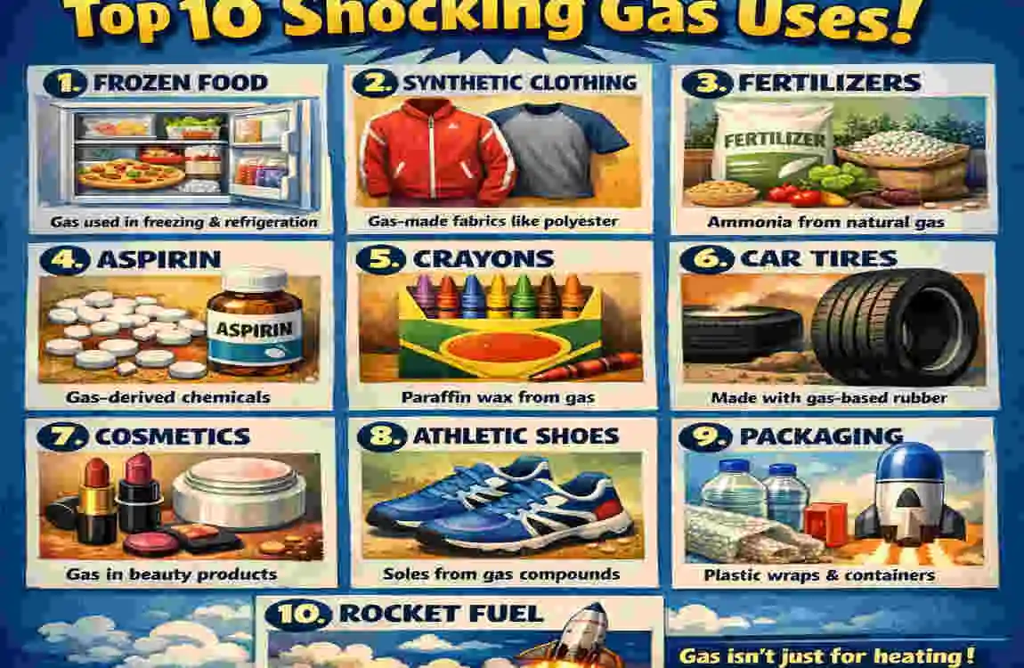 what uses gas in a house