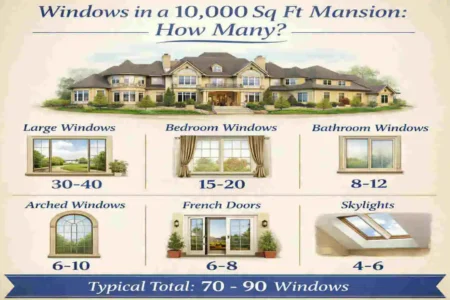 Windows in a 10,000 Sq Ft House: How Many?