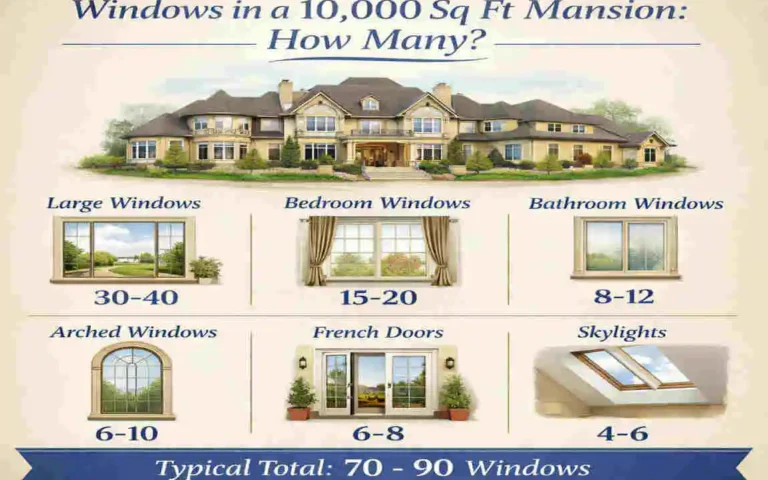 Windows in a 10,000 Sq Ft House: How Many?