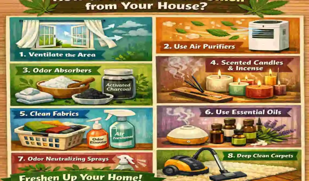 how to get rid of weed smell in house