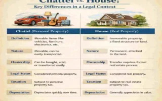 What is the difference between a chattel and a house?