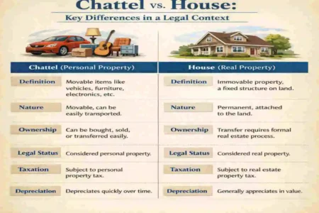 What is the difference between a chattel and a house?