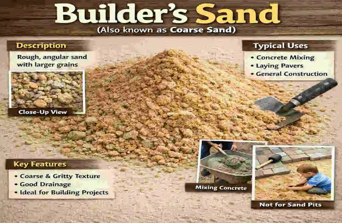 can you use builders sand in the home garden