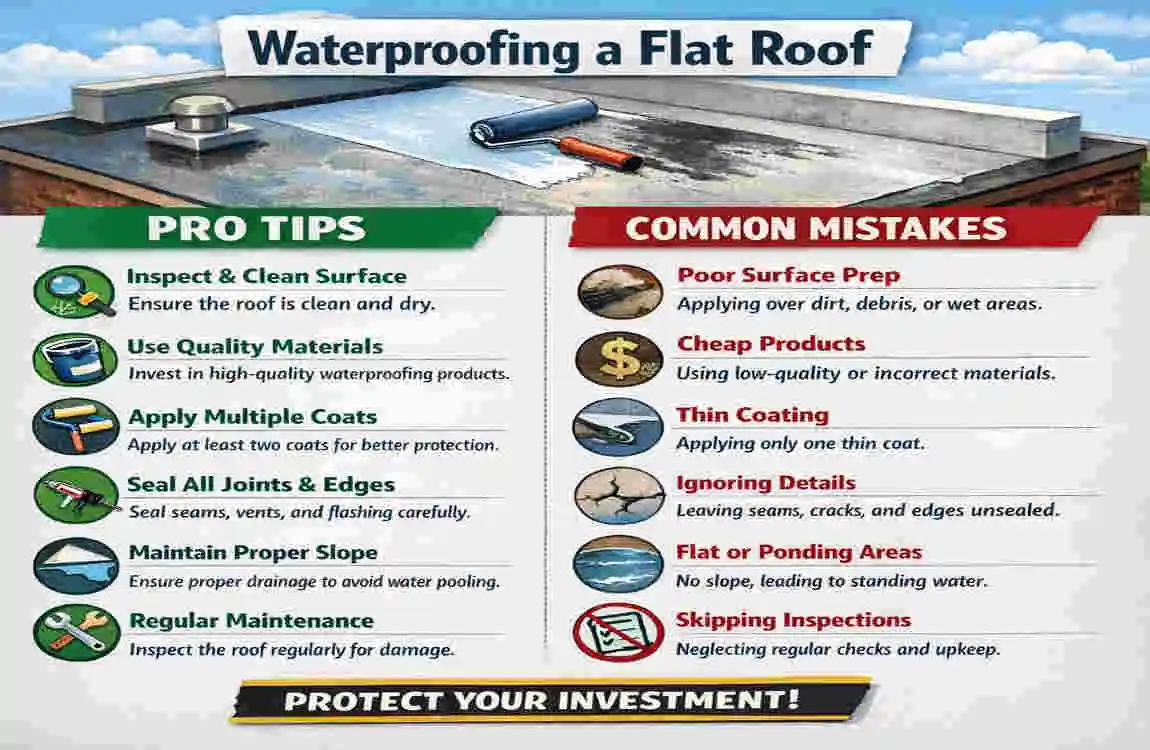 How to Waterproof Your Flat Roof: