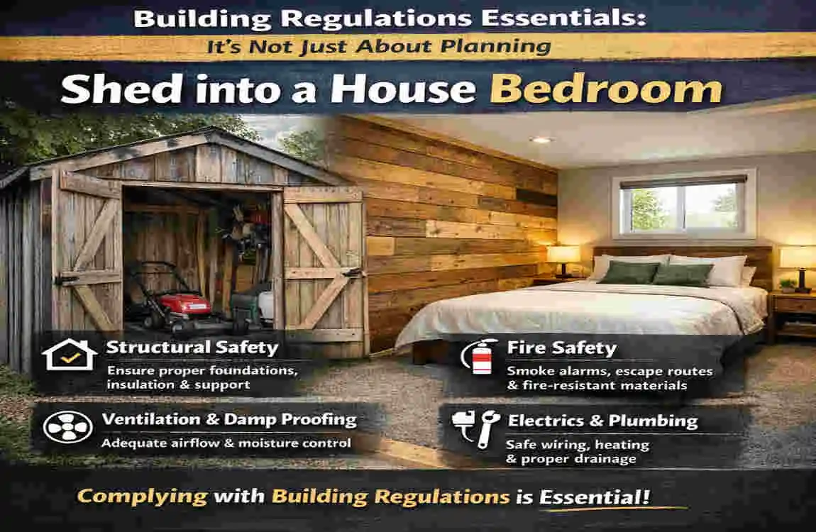 Can I Turn My Shed into a House Bedroom in the UK? Essential Legal Guide