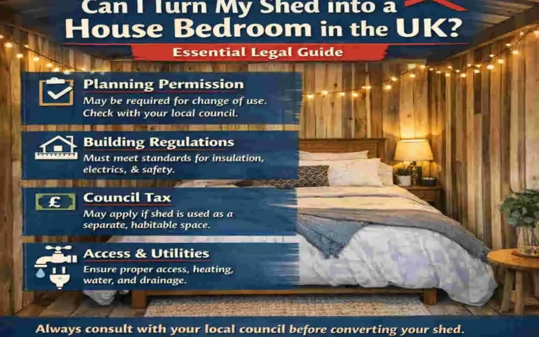 Can I Turn My Shed into a House Bedroom in the UK? Essential Legal Guide
