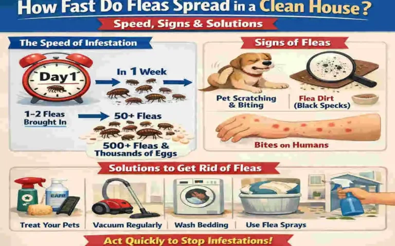 How Fast Do Fleas Spread in a Clean House? Speed, Signs & Solutions