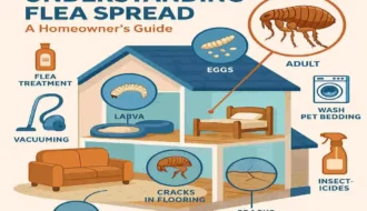 how fast do fleas spread in the house