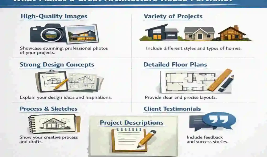 architecture house portfolio printing