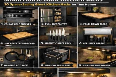 Small House Dark Kitchen