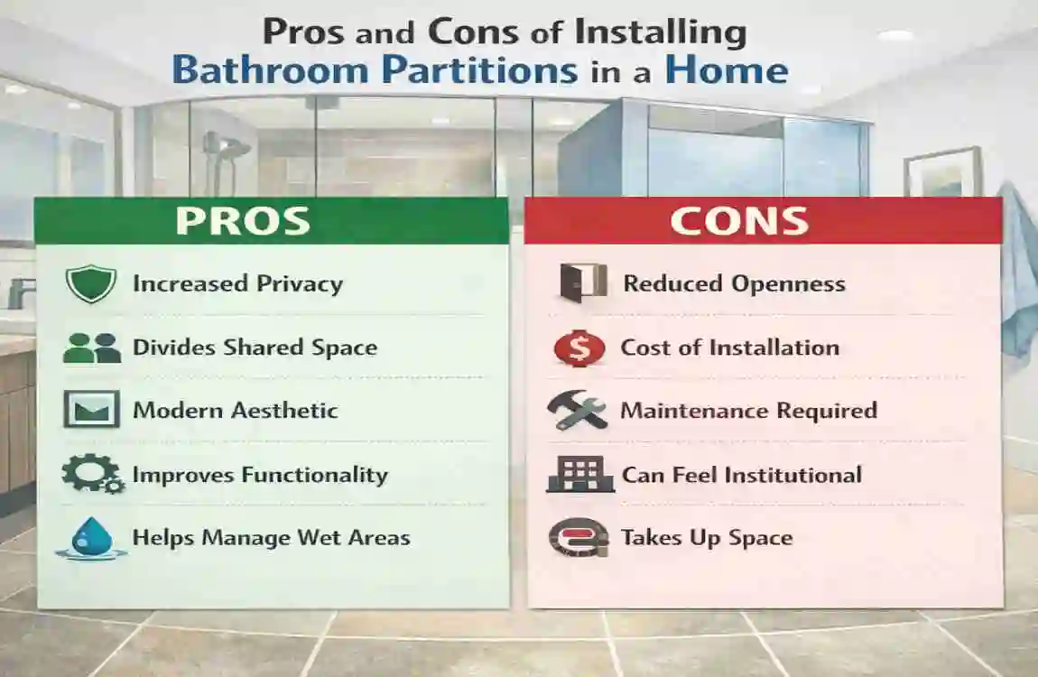 bathroom partitions for home