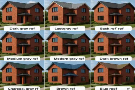 10 Stunning Roof Color Combinations for Red Brick Modern Houses: Expert Picks