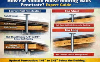 How Far Should House Roofing Nails Penetrate? Expert Guide