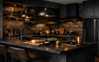 Dark Kitchen in Small House: Stunning Setup Ideas