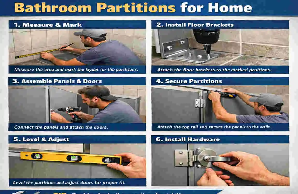 Best Bathroom Partitions for Home: Space-Saving Privacy Ideas