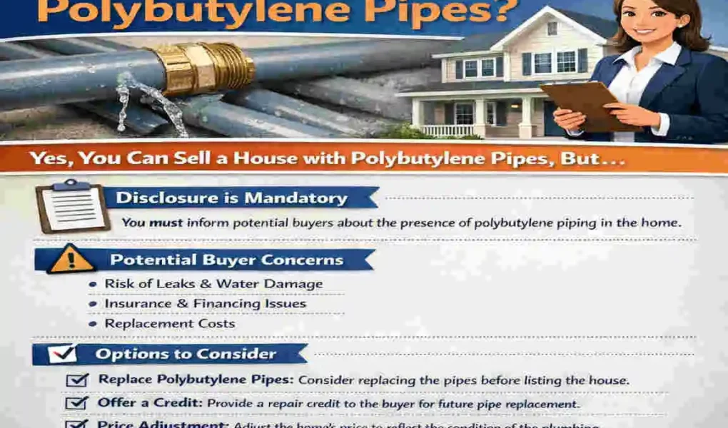 can you sell a house with polybutylene pipes