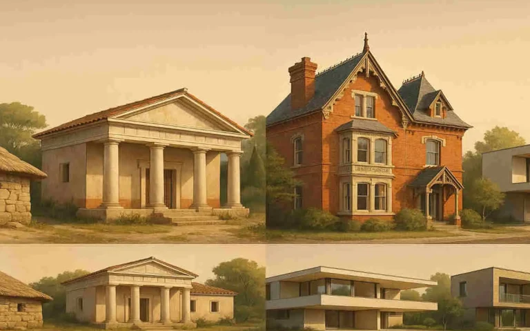 how has house architecture changed over time