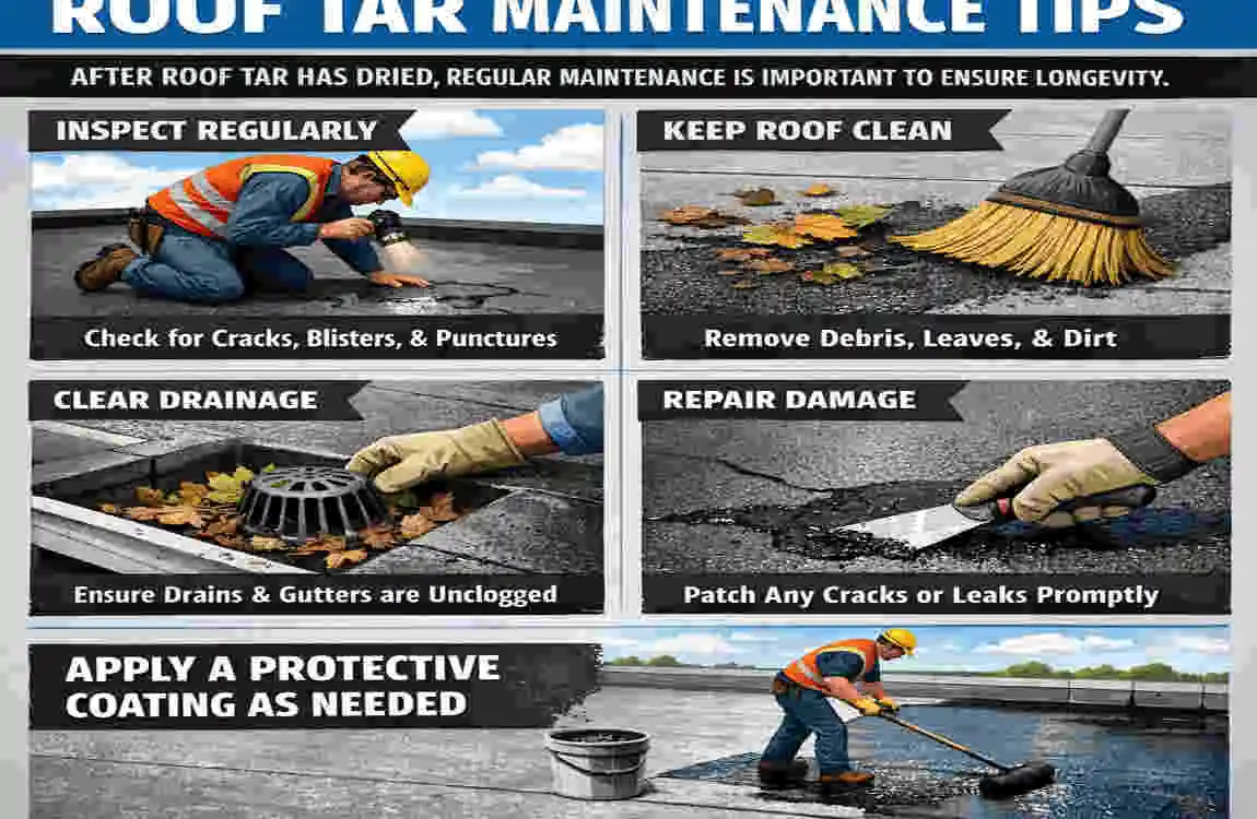How Long for Roof Tar to Dry on Your House? Times & Tips