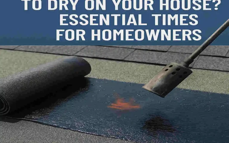 How Long for Roof Tar to Dry on Your House? Essential Times for Homeowners