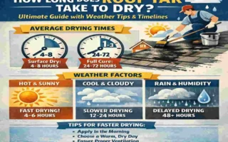 how long for roof tar to dry