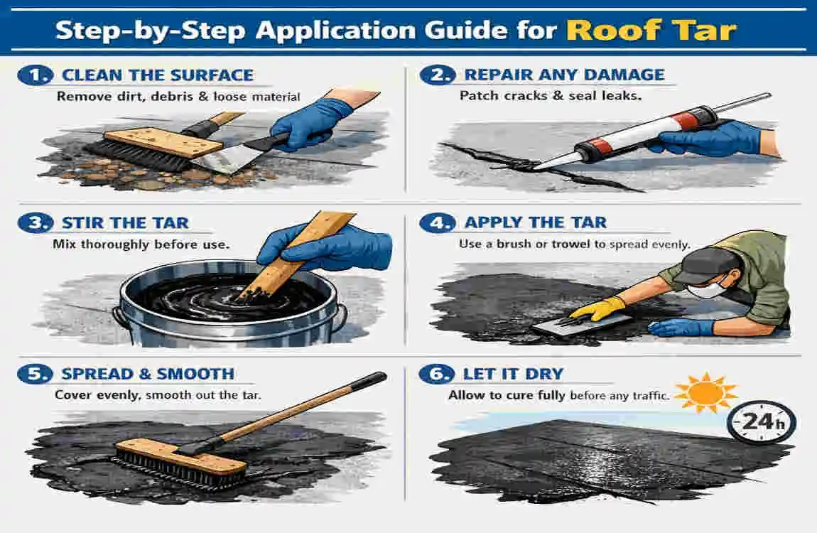 How Long for Roof Tar to Dry on Your House? Times & Tips