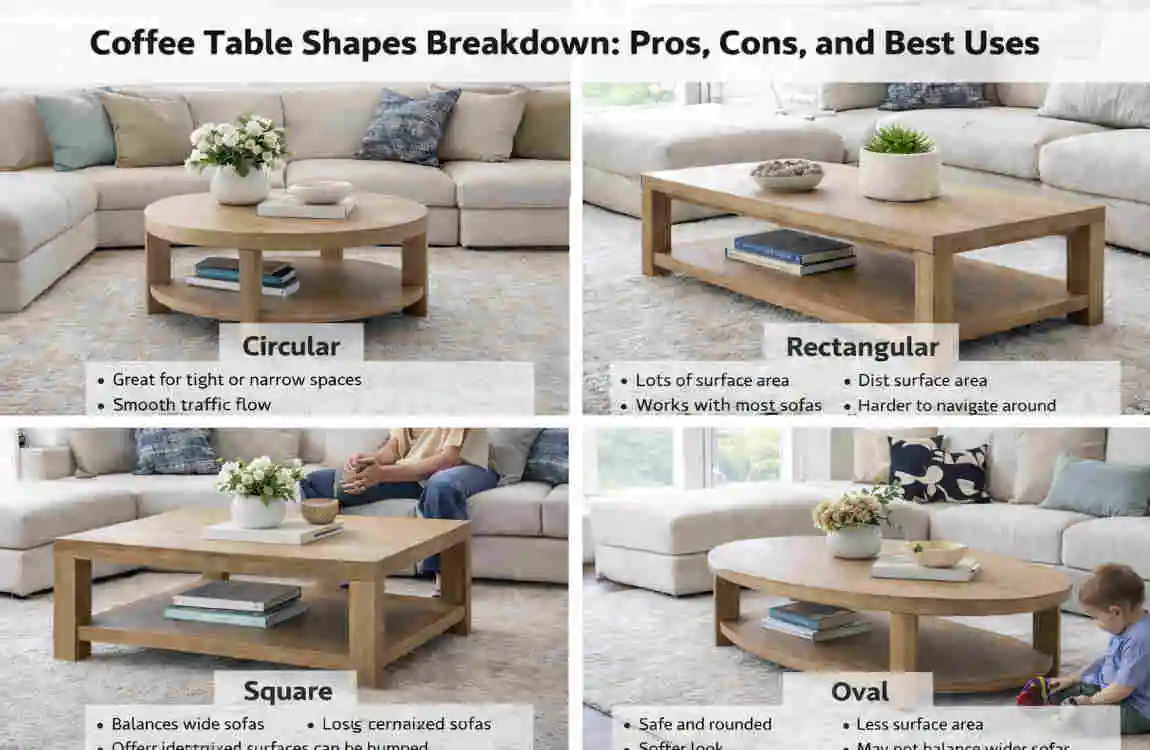 How to Choose the Perfect Coffee Table Shape for Your House