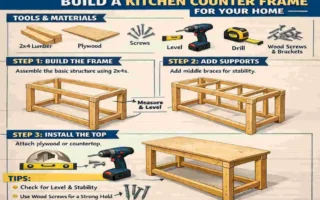 How to Build a Kitchen Counter Frame for Your Home