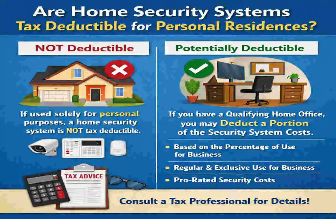 are home security systems tax deductible