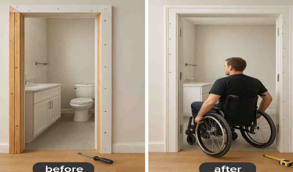 How to Widen a Bathroom Doorway to Improve Your House Space