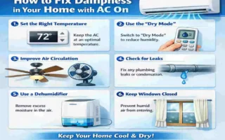 why does my house feel damp with ac on