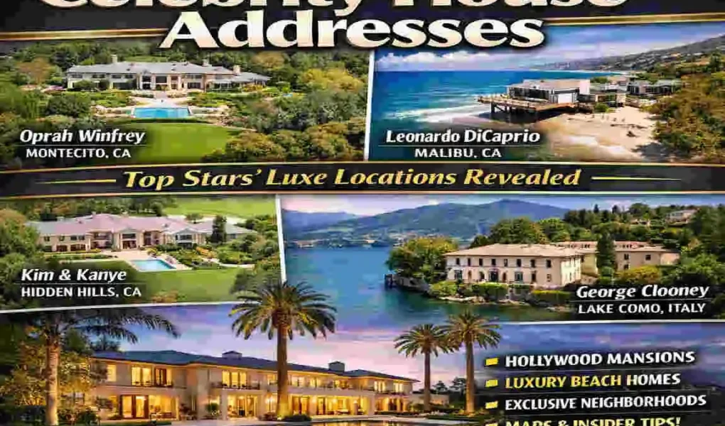Celebrity House Addresses