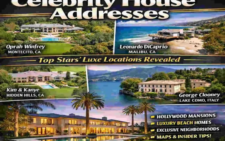 Celebrity House Addresses