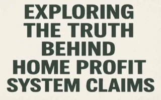 Exploring the Truth Behind Home Profit System Claims