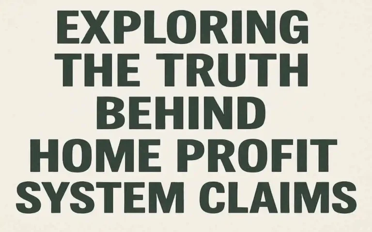 Exploring the Truth Behind Home Profit System Claims