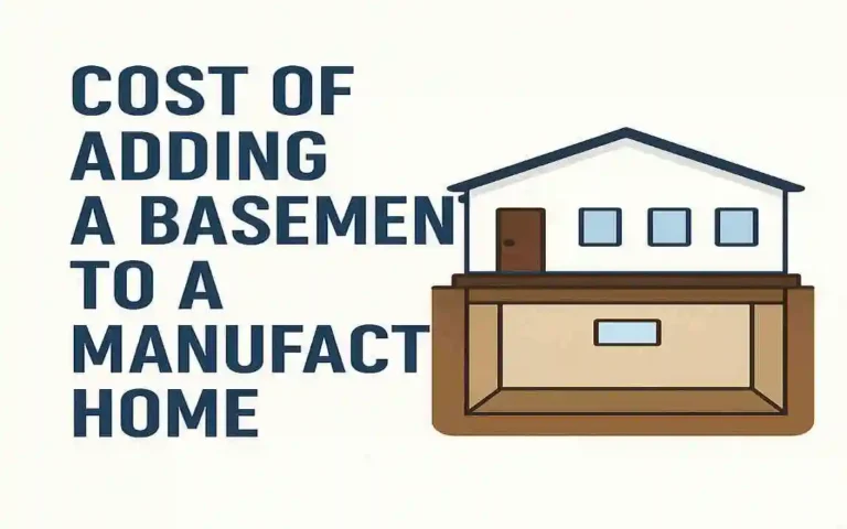 What is the Cost of Adding a Basement to a Manufactured Home?