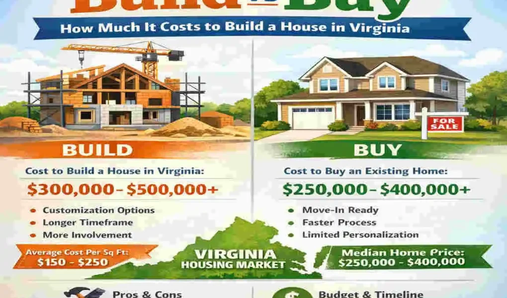 how much does it cost to build a house virginia