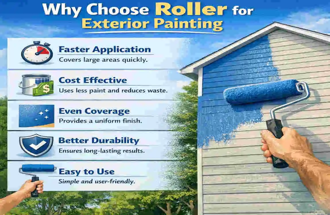 how to paint exterior house with roller