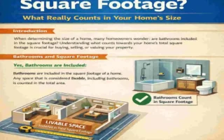 are bathrooms included in square footage