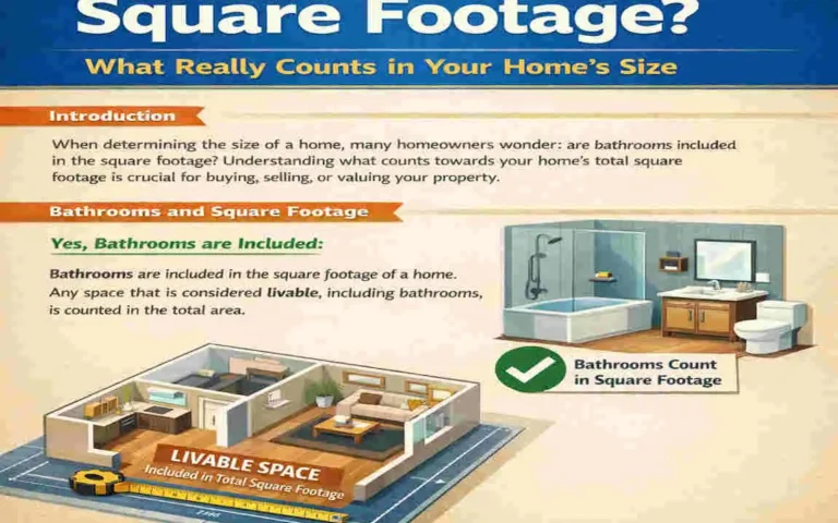 are bathrooms included in square footage