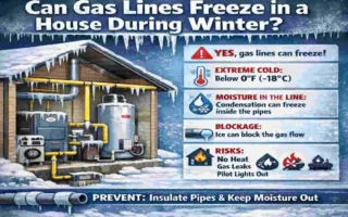 can gas lines freeze in a house